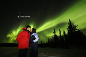 Wonderful guests enjoying beautiful with North Star Adventures on our world famous Aurora Hunting tours. 