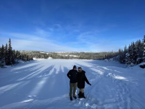 wonderful guests enjoy a scenic drive through Canada's winter wonderland plus a leisurely hike through the wilderness to the frozen waterfalls with North Star Adventures