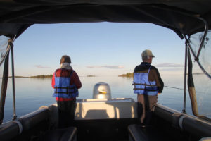  great slave lake fishing tour, yellowknife tours, happy clients on north star adventures fishing tour