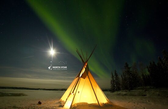Experience authentic aurora teepee tipi tour with north star adventures