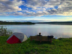 Guests enjoy paddling down the Mackenzie River with North Star Adventures