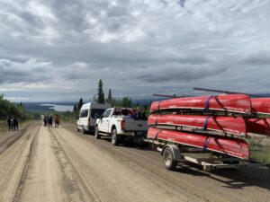 Canoe shuttle service with North Star Adventures in Yellowknife and the Northwest Territories