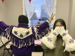 More wonderful guests make their own dreamcatcher with North Star Adventures on our Cultural Workshops in our downtown office in Yellowknife. 